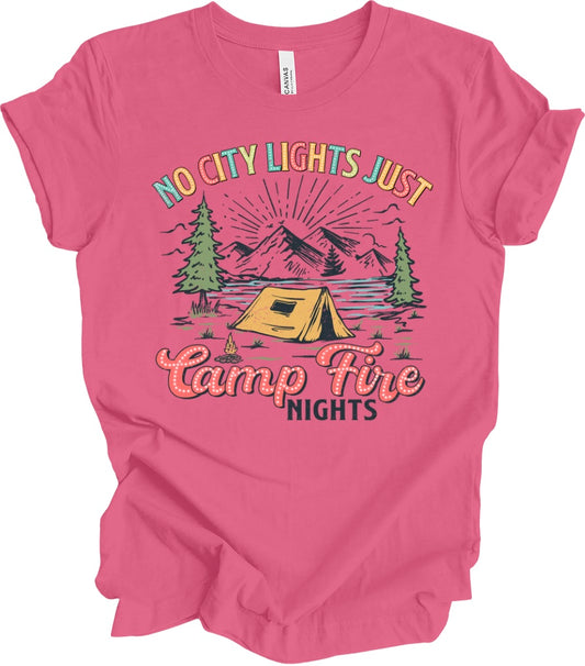 No City Lights Just Camp Fire Nights